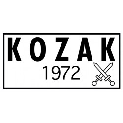 Logo chaussures vintage KOZAK 1972 (rouges)