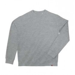Sweat-shirt gris chiné (fabrication française)