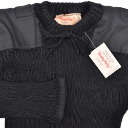 Pull Woolly Pully "The 1945" (noir) étiquette