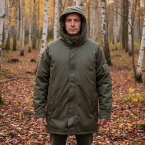 Parka Armée Française Microporeuse : protection grand froid respirante et coupe-vent