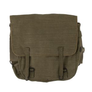 50's vintage canvas musette bag