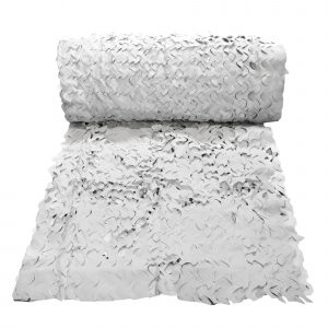 Camo First® snow camouflage net by the metre: shade, decoration and reversible 3D camouflage