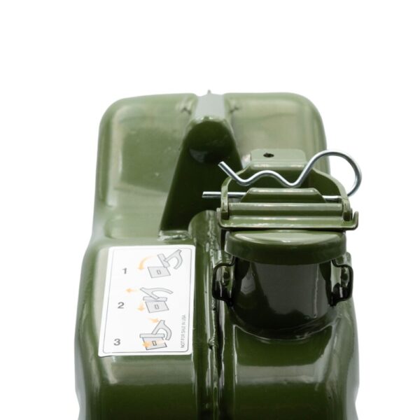 WINCHMAX Tanica In Acciaio Inox 10 Litri Per Carburante, Benzina, Diesel E Acqua – Modello Militare Con Beccuccio Flessibile - 5