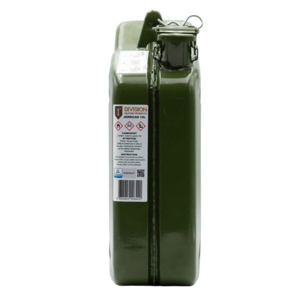 WINCHMAX Tanica In Acciaio Inox 10 Litri Per Carburante, Benzina, Diesel E Acqua – Modello Militare Con Beccuccio Flessibile - 6