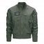 F-35 green aviator jacket | Premium nylon military jacket