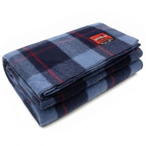 Plaid Classic Wool sky blue : couverture laine durable