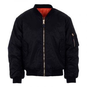 Veste blouson bomber MA-1 noir aviateur