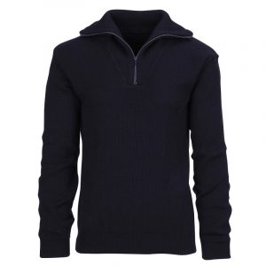 Maglione con zip Skipper (1OO% lana)