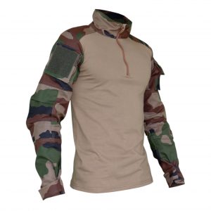 Chemise UBAS GP Tactique CE : bi-matière coton ripstop pour combat