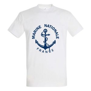 T-shirt Marine Nationale (blanc)