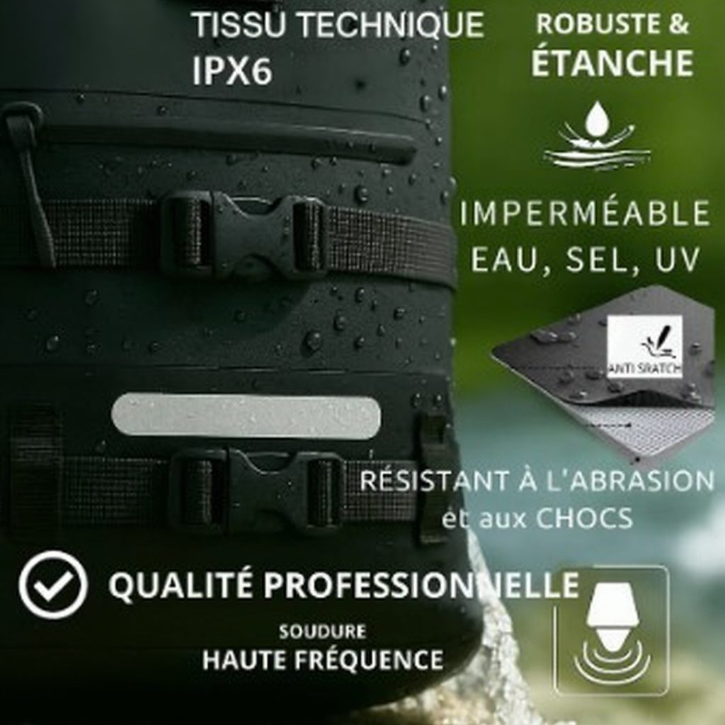 Sac à dos étanche FD Marine 20-40 L : modulable, waterproof et pour toutes vos aventures - TM & Outdoor