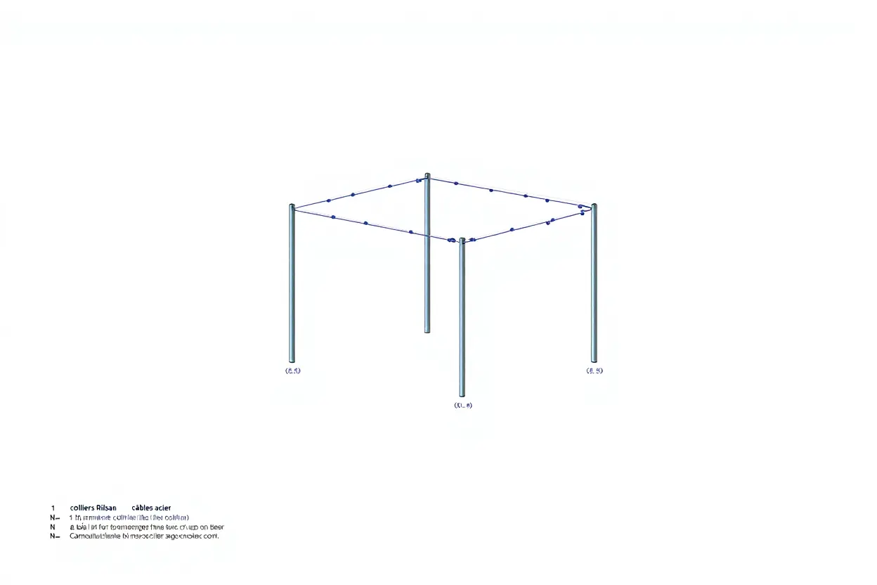 Schéma d'installation et de fixation