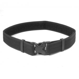 Ceinturon d’intervention 3 points noir SÉCU-ONE 50 mm avec boucle à fermeture rapide et passant Velcro.