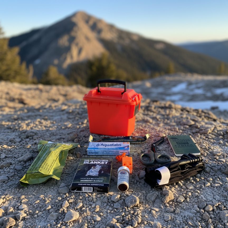 Compact, waterproof first-aid kit