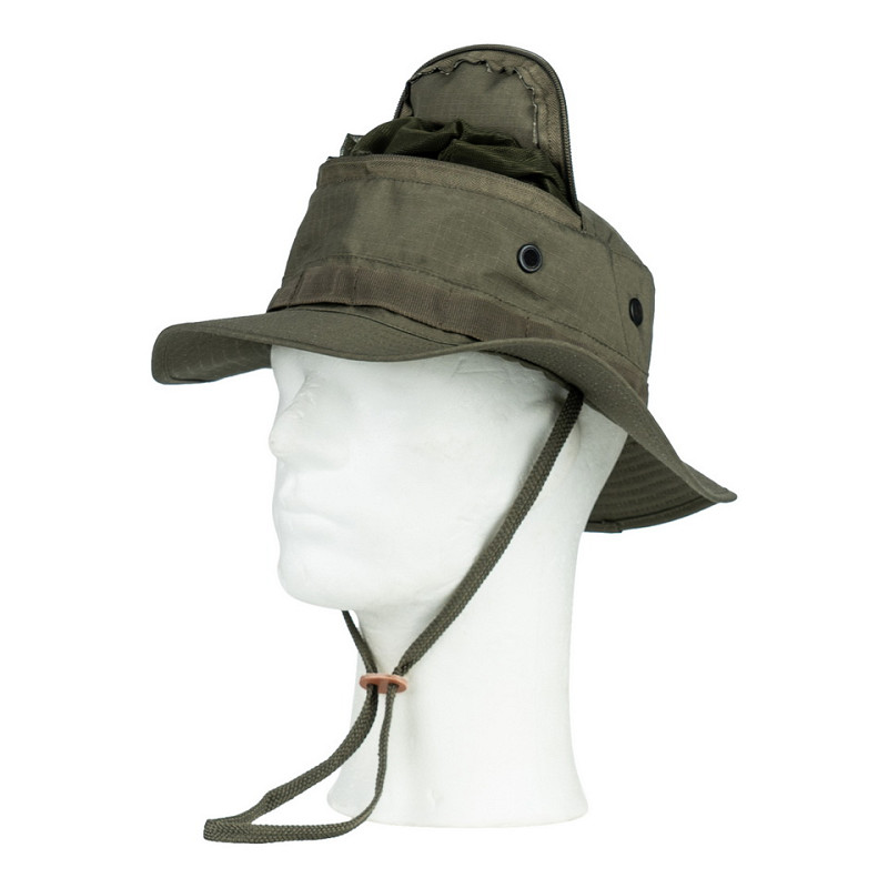 Bush hat with mosquito net (khaki) - Image 2