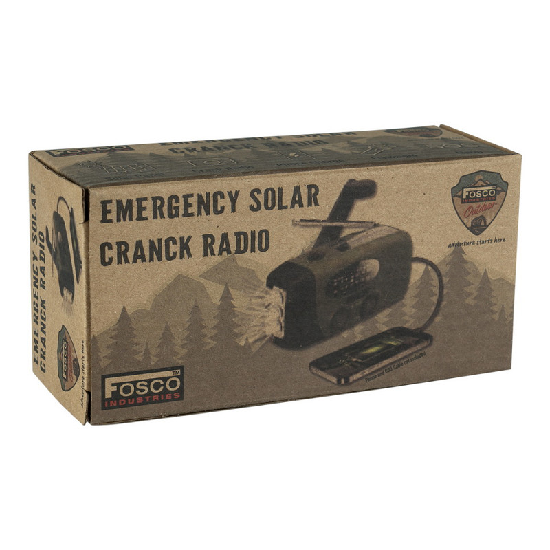 Radio solaire d'urgence avec dynamo et lampe LED - Survie portable – Image 6